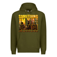 Army Green something in the orange western Premium Hoodie - texasbilliewilder