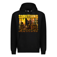 Black something in the orange western Premium Hoodie - texasbilliewilder