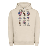 Pigment French Oak god says i am Urban Hoodie - MaliasSmallBusiness