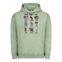 Pigment Oil Green god says i am Urban Hoodie - MaliasSmallBusiness