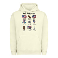 Pigment Pistachio god says i am Urban Hoodie - MaliasSmallBusiness