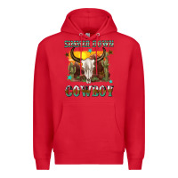 Red simmer down cowboy Premium Hoodie - texasbilliewilder