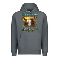 Rock simmer down cowboy Premium Hoodie - texasbilliewilder