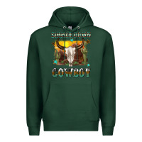 Sports Green simmer down cowboy Premium Hoodie - texasbilliewilder