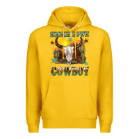 Lemon simmer down cowboy Premium Hoodie - texasbilliewilder