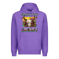 Purple simmer down cowboy Premium Hoodie - texasbilliewilder