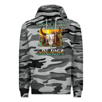 Slate Camo simmer down cowboy Premium Hoodie - texasbilliewilder