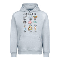 Heather Grey god says i am Urban Hoodie - MaliasSmallBusiness