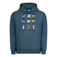 Pigment Midnight Navy god says i am Urban Hoodie - MaliasSmallBusiness