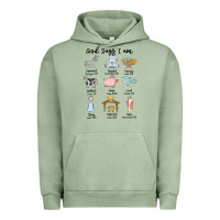 Pigment Oil Green god says i am Urban Hoodie - MaliasSmallBusiness