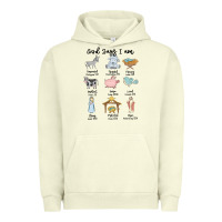 Pigment Pistachio god says i am Urban Hoodie - MaliasSmallBusiness