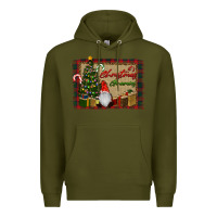 Army Green It's Christmas Gnomes Premium Hoodie - RanaPortraitStore
