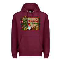 Burgundy It's Christmas Gnomes Premium Hoodie - RanaPortraitStore