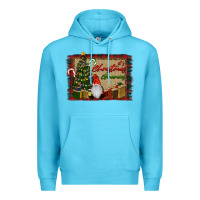 Ocean Blue It's Christmas Gnomes Premium Hoodie - RanaPortraitStore
