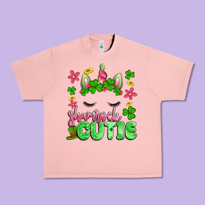Shamrock Cutie Artiststas Urban Heavy Tee Designed By Artiststas