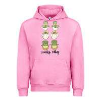 Fuchsia Pink lucky vibes Urban Hoodie - MaliasSmallBusiness