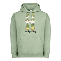 Pigment Oil Green lucky vibes Urban Hoodie - MaliasSmallBusiness
