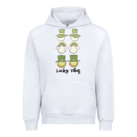 White lucky vibes Urban Hoodie - MaliasSmallBusiness