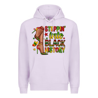 Lilac steppin into black history Premium Hoodie - Zillion Design Studio