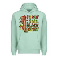 Seafoam steppin into black history Premium Hoodie - Zillion Design Studio