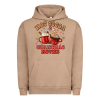 Pigment Burro hot cocoa and christmas movies Urban Hoodie - MaliasSmallBusiness