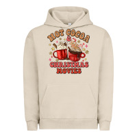 Pigment French Oak hot cocoa and christmas movies Urban Hoodie - MaliasSmallBusiness