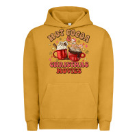 Pigment Peanut Butter hot cocoa and christmas movies Urban Hoodie - MaliasSmallBusiness