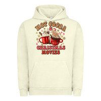 Pigment Pistachio hot cocoa and christmas movies Urban Hoodie - MaliasSmallBusiness