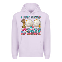 Lilac i just served 100 days of school volleyball Premium Hoodie - Zillion Design Studio