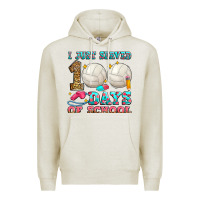 Oatmeal Heather i just served 100 days of school volleyball Premium Hoodie - Zillion Design Studio
