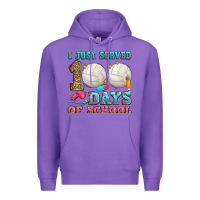 Purple i just served 100 days of school volleyball Premium Hoodie - Zillion Design Studio