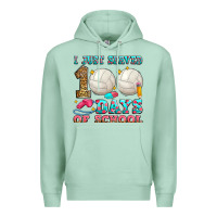Seafoam i just served 100 days of school volleyball Premium Hoodie - Zillion Design Studio