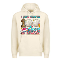 I Just Served 100 Days Of School Volleyball Premium Hoodie | Teevron