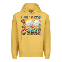 Antique Gold i just served 100 days of school volleyball Premium Hoodie - Zillion Design Studio