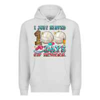 Dove Grey i just served 100 days of school volleyball Premium Hoodie - Zillion Design Studio