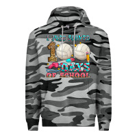 Slate Camo i just served 100 days of school volleyball Premium Hoodie - Zillion Design Studio