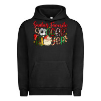 Pigment Black santas favorite soccer player Urban Hoodie - MaliasSmallBusiness