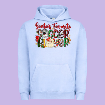 Urban Hoodie santas favorite soccer player
