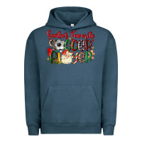 Pigment Midnight Navy santas favorite soccer player Urban Hoodie - MaliasSmallBusiness