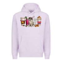 Lilac st. bernard dog coffee cups Premium Hoodie - texasbilliewilder