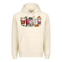Tofu st. bernard dog coffee cups Premium Hoodie - texasbilliewilder
