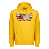 Lemon st. bernard dog coffee cups Premium Hoodie - texasbilliewilder