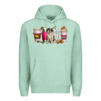 Seafoam st. bernard dog coffee cups Premium Hoodie - texasbilliewilder