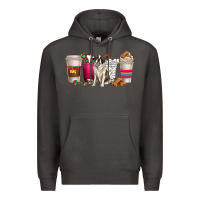 Smoke st. bernard dog coffee cups Premium Hoodie - texasbilliewilder