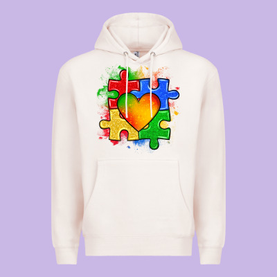 Autism Puzzle Pieces Heart Premium Hoodie Designed By Zillion Design Studio