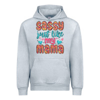 Heather Grey sassy just like my mama Urban Hoodie - MaliasSmallBusiness