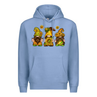 Colony Blue sunflower gnomies Premium Hoodie - texasbilliewilder