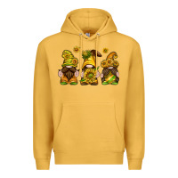Mustard sunflower gnomies Premium Hoodie - texasbilliewilder
