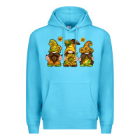 Ocean Blue sunflower gnomies Premium Hoodie - texasbilliewilder