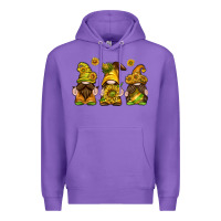 Purple sunflower gnomies Premium Hoodie - texasbilliewilder